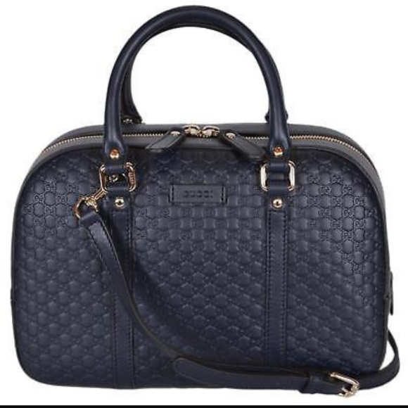 Gucci Handbags - NWT Gucci Guccissima - Navy Blue